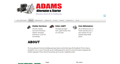 Desktop Screenshot of adamsalternator.com
